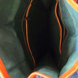 Leather backpack, large travel carries,  Tan color